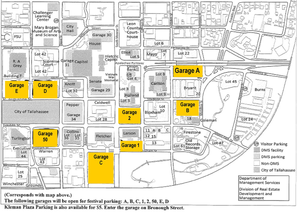 Parking and General Info – Springtime Tallahassee